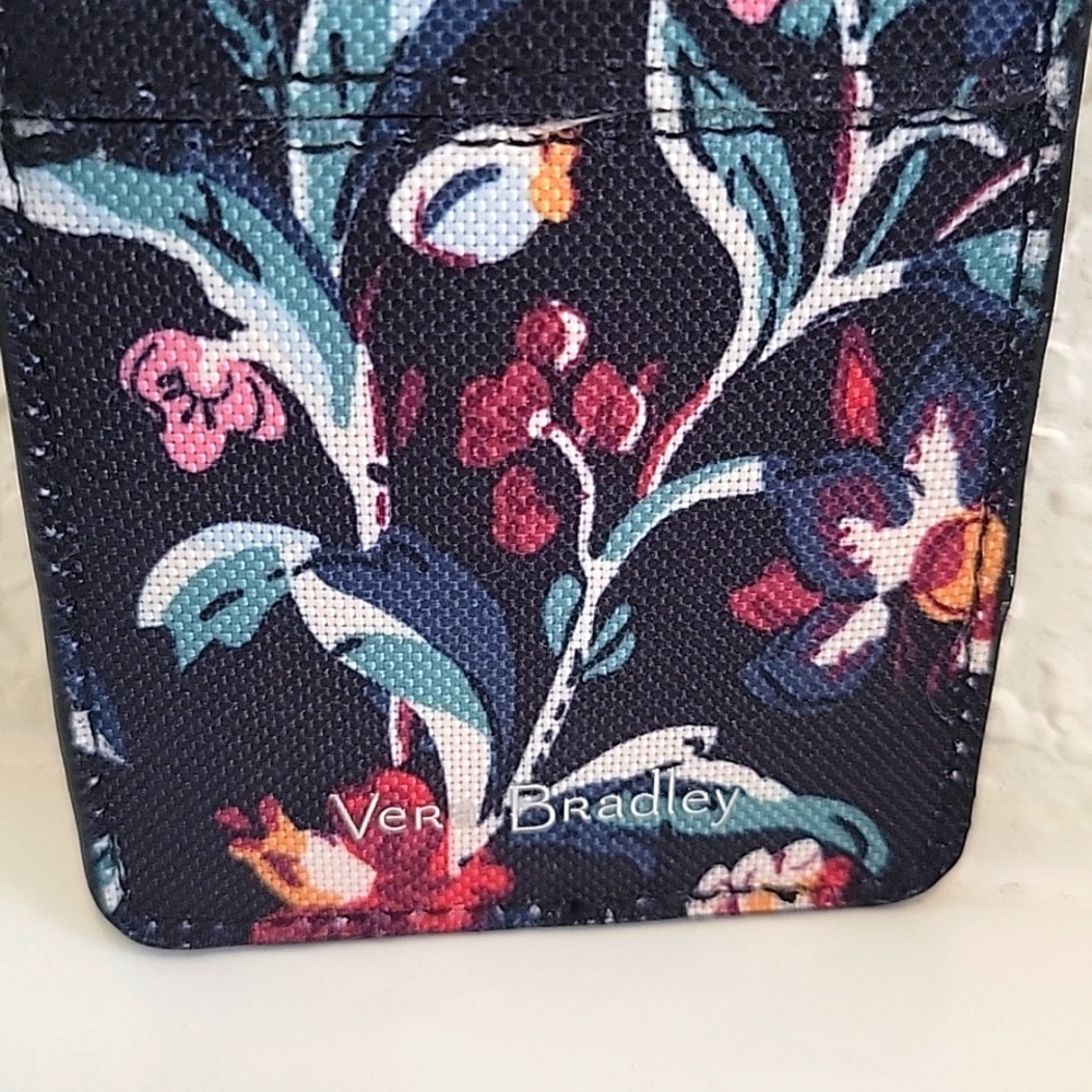 NWT VERA BRADLEY Perennials Noir Adhesive Phone Wallet - Picture 5 of 5